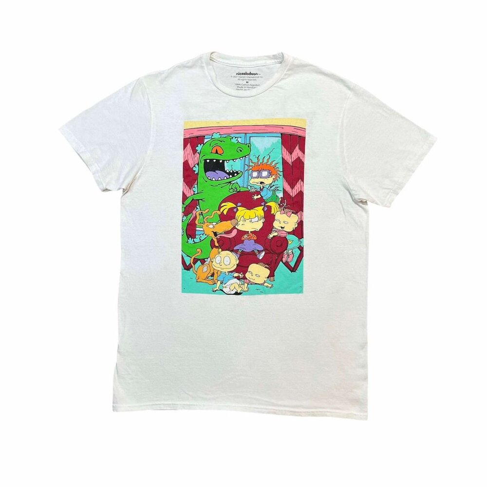Nickelodeon RUGRATS Cast T-Shirt, White, Size MEDIUM